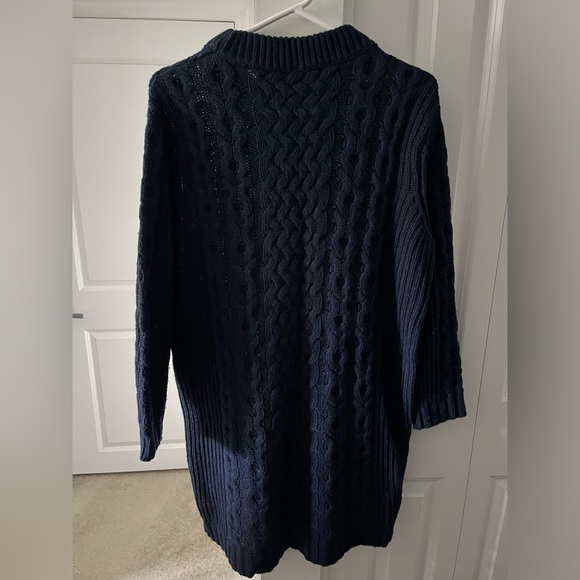 Esprit | Navy Cable Knit Sweater Dress | Size Small - Picture 7 of 7
